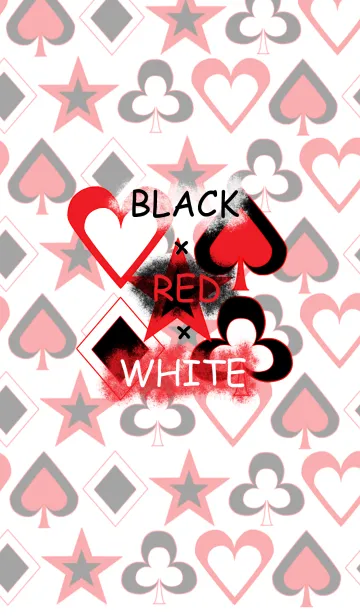 [LINE着せ替え] BLACK×RED×WHITEの画像1