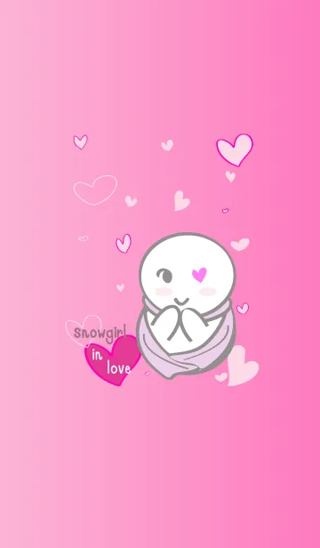 [LINE着せ替え] snow girl in loveの画像1
