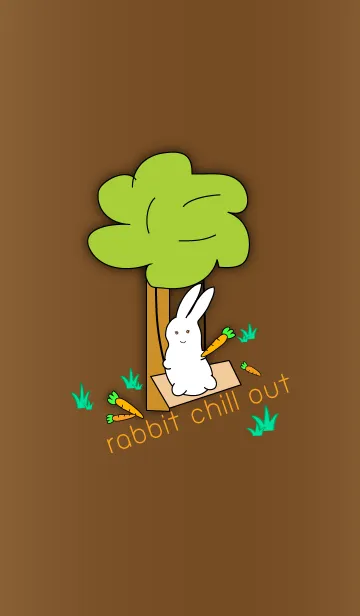 [LINE着せ替え] rabbit chill outの画像1