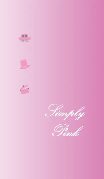 [LINE着せ替え] シンプル・ピンクの画像1