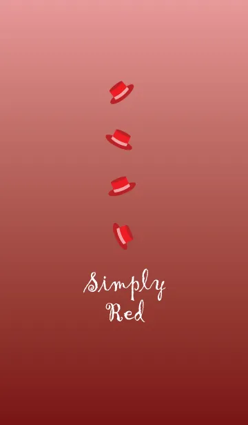 [LINE着せ替え] シンプル・赤の画像1