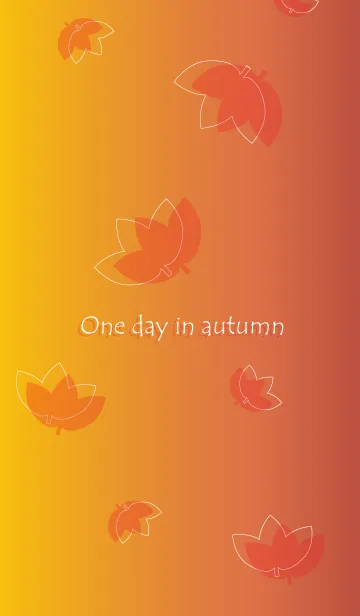 [LINE着せ替え] One day in autumnの画像1