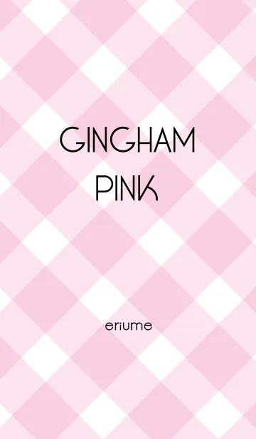 [LINE着せ替え] GINGHAM PINKの画像1