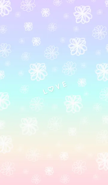 [LINE着せ替え] 花LOVE10-水彩画-の画像1