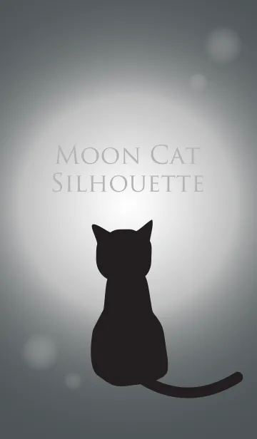 [LINE着せ替え] Moon Cat Silhouetteの画像1