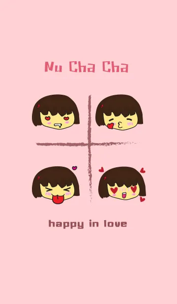 [LINE着せ替え] Nu Cha Cha happy in loveの画像1