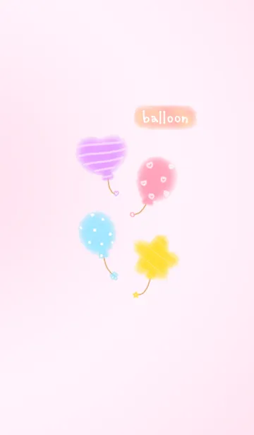 [LINE着せ替え] Love balloonの画像1