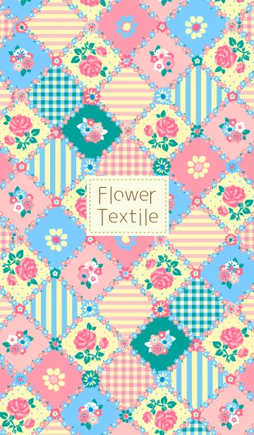 [LINE着せ替え] Flower Textile！の画像1