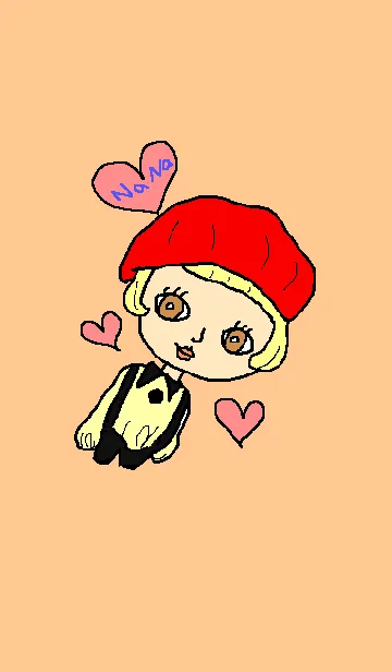 かわいいナナのLINE着せ替え
