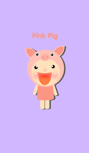 [LINE着せ替え] Pink Pigの画像1
