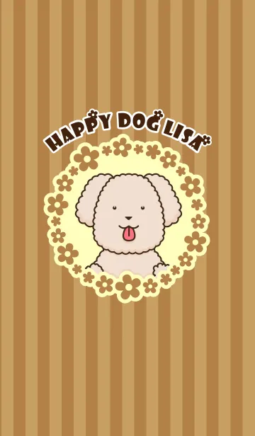 [LINE着せ替え] ハッピードッグ リサの画像1