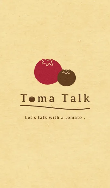 [LINE着せ替え] TomaTalk - トマトーク -の画像1