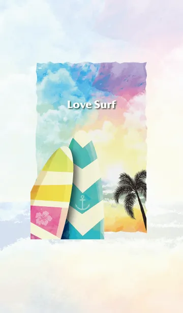 [LINE着せ替え] Love Surf -ver.2-の画像1
