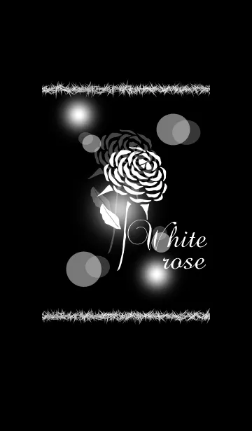 [LINE着せ替え] White roseの画像1