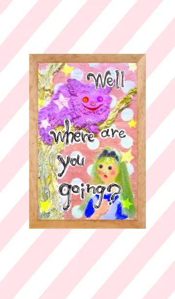 [LINE着せ替え] アリスとチェシャ猫の画像1