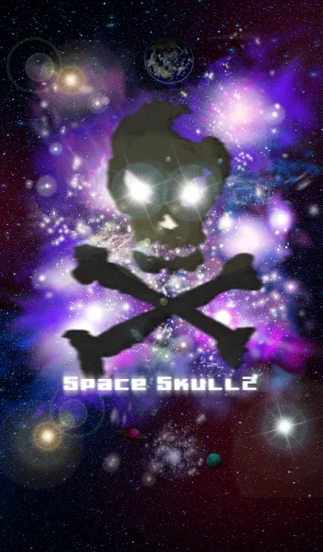 [LINE着せ替え] Space Skull2の画像1