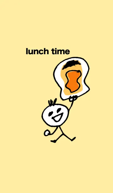 [LINE着せ替え] お昼の時間はランチタイム2の画像1
