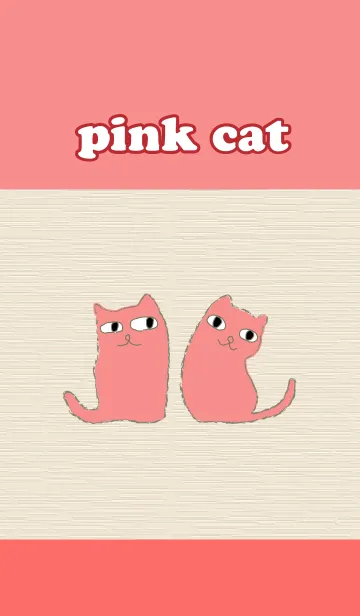 おとぼけピンクねこの着せ替えメイン画像