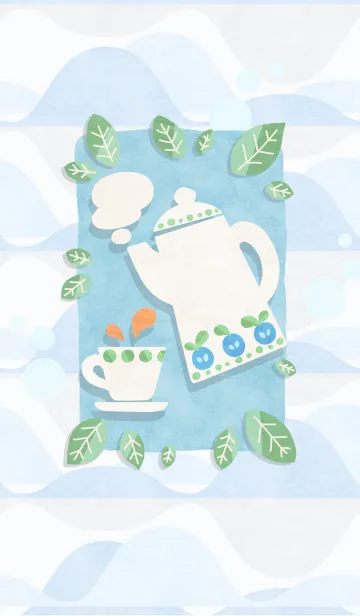 [LINE着せ替え] 北欧風カフェの画像1