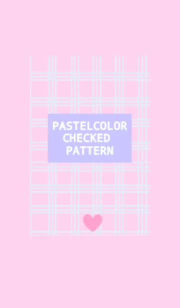 [LINE着せ替え] パステルカラー×チェック柄の画像1