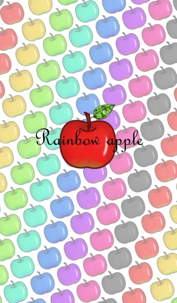 [LINE着せ替え] Rainbow appleの画像1