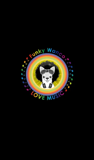 [LINE着せ替え] ファンキーワンコの画像1