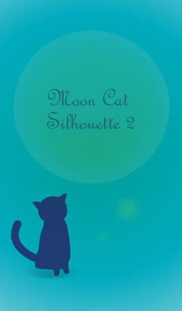 [LINE着せ替え] Moon Cat Silhouette 2の画像1