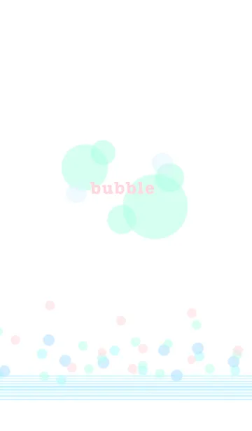 [LINE着せ替え] cute bubble themeの画像1