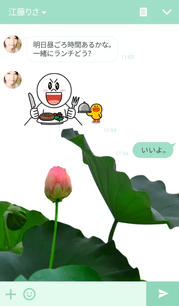 [LINE着せ替え] Lotus bud ~蓮の蕾～の画像3
