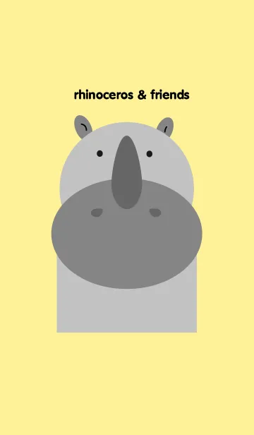 [LINE着せ替え] rhinoceros ＆ friendsの画像1