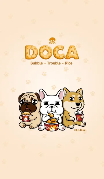[LINE着せ替え] DOCA - Bubble ＆ Trouble ＆ Riceの画像1
