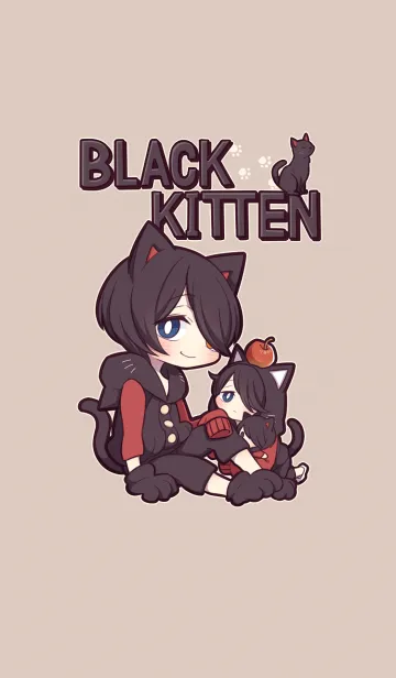 [LINE着せ替え] 黒猫少年の画像1