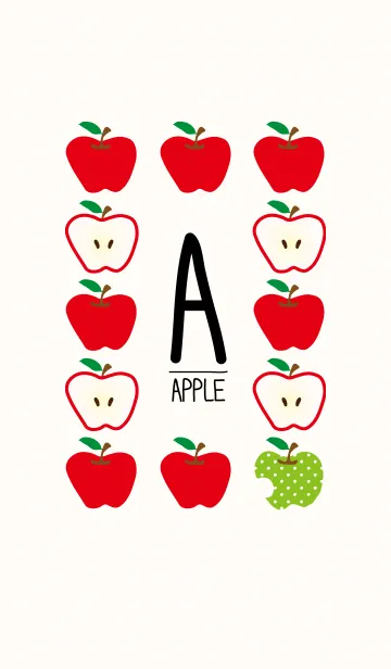 [LINE着せ替え] A-りんご-の画像1