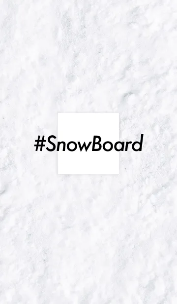 [LINE着せ替え] #SnowBoard -スノーボード- 白 ver.の画像1