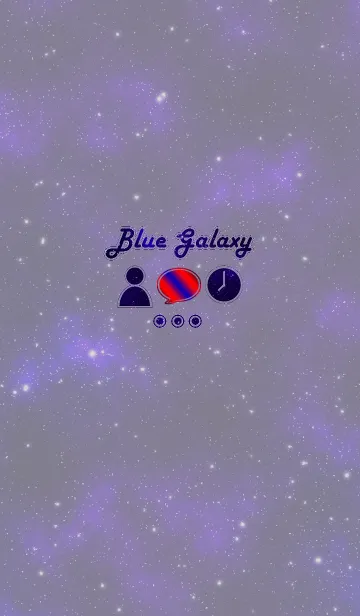 [LINE着せ替え] Blue Galaxyの画像1