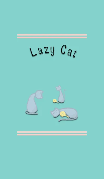 [LINE着せ替え] Lazy Cat！！の画像1