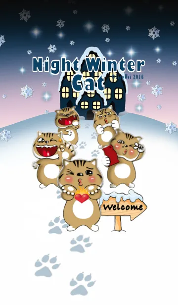 Night Winter Catの着せ替えメイン画像