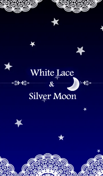 [LINE着せ替え] White Lace ＆ Silver Moonの画像1