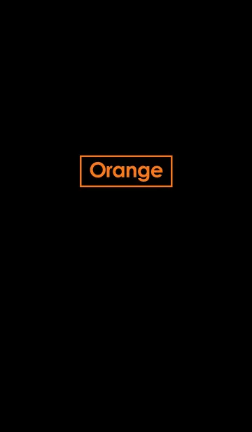 [LINE着せ替え] Orange in Blackの画像1