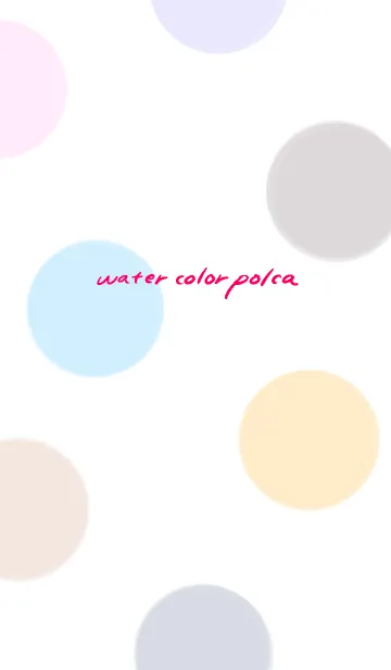 [LINE着せ替え] 水彩水玉の画像1