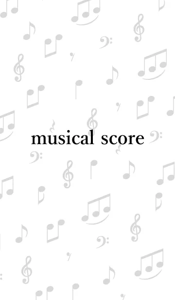 [LINE着せ替え] musical scoreの画像1
