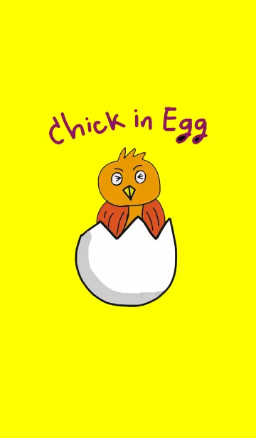 [LINE着せ替え] Chick in Eggの画像1