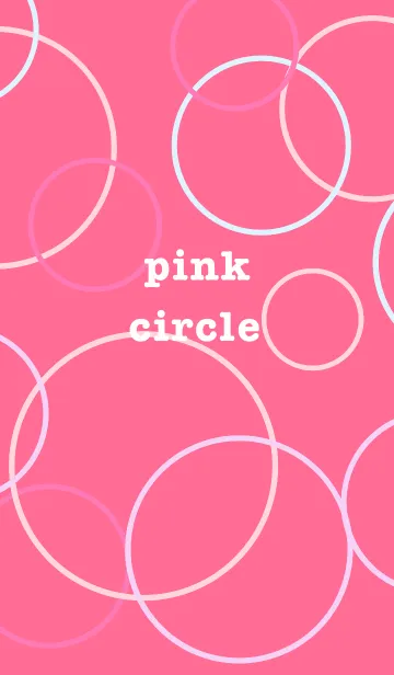 [LINE着せ替え] pink circleの画像1