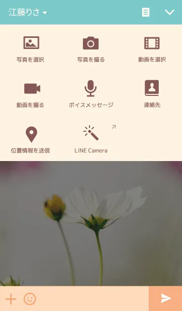 [LINE着せ替え] Soft color of Cosmosの画像4