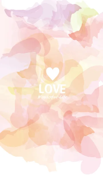 [LINE着せ替え] LOVE watercolor.の画像1