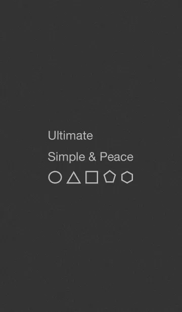 [LINE着せ替え] Ultimate Simple ＆ Peaceの画像1