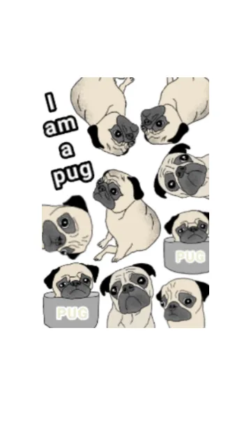 [LINE着せ替え] パグの着せ替え。I am a pugの画像1