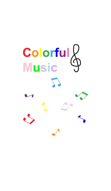 [LINE着せ替え] Colorful Musicの画像1