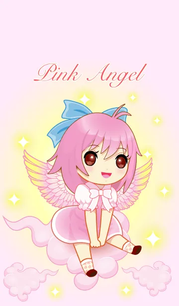 [LINE着せ替え] Pink Angelの画像1