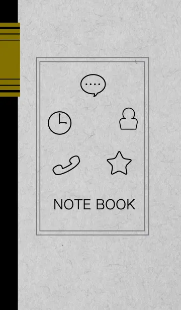 [LINE着せ替え] 何か書きたくなるノートですの画像1